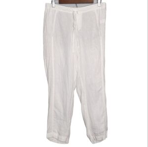 J Jill Love Linen Lagenlook Coastal Grandma Pants